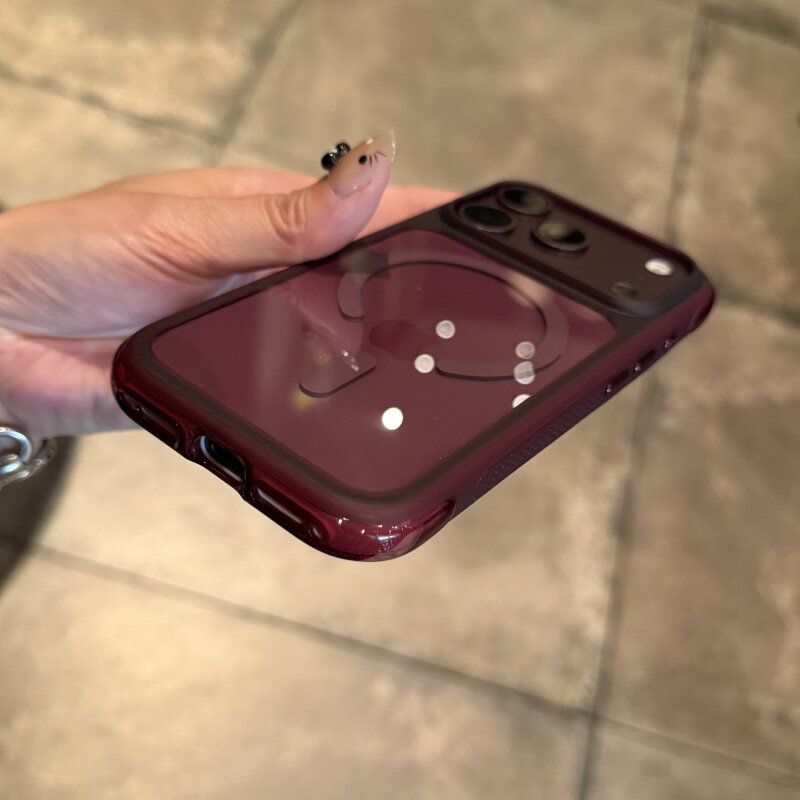 Clear Shockproof Bumper Case - iPhone 18 Pro Max、17 Pro Max用、高級感のあるエアバッグ内蔵、透明、磁石付き、MagSafe対応ワイヤレス充電対応、耐衝撃バンパーケース
