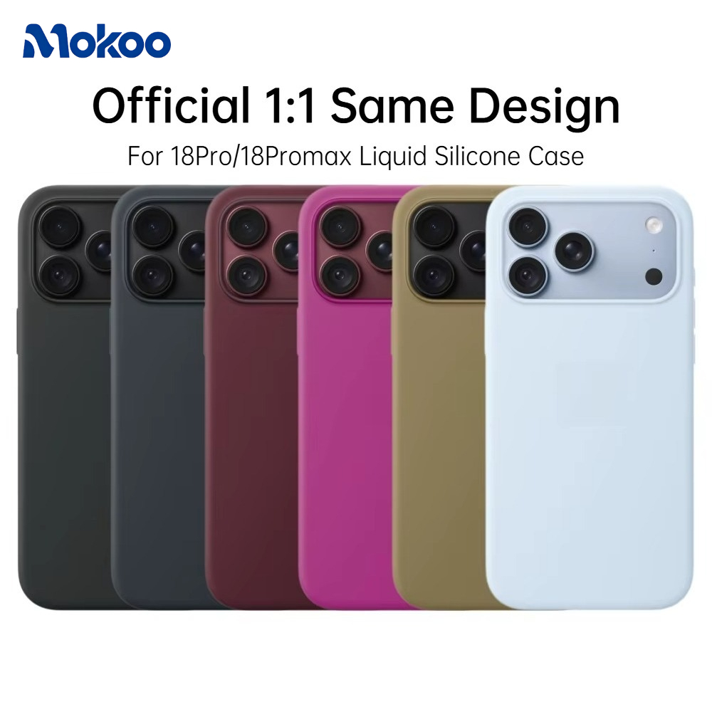 Liquid Silicone Magnetic Phone Case - iPhone 18 Pro、18 Pro Max用。MagSafe対応、液状シリコン製、ワイヤレス充電対応、バーガンディカラーのオリジナルデザインの高品質レプリカケース。