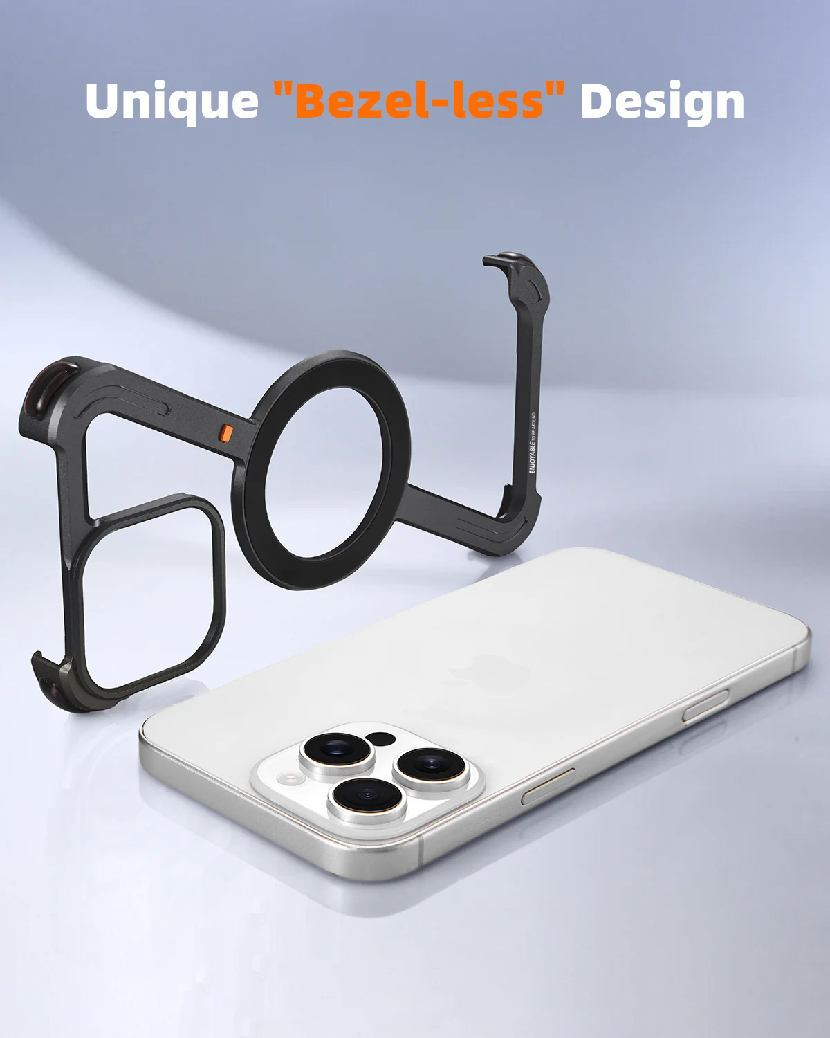 Ultra Thin Frameless Phone Cover - Oatsbasf Z シェイプメタル電話ケース iPhone 16 Pro/Pro