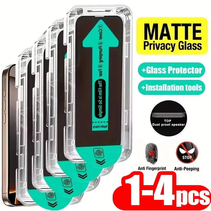 1～4枚入り マット加工 プライバシー強化ガラス液晶保護フィ - Matte Anti Glare Screen Protector のレビューと価格