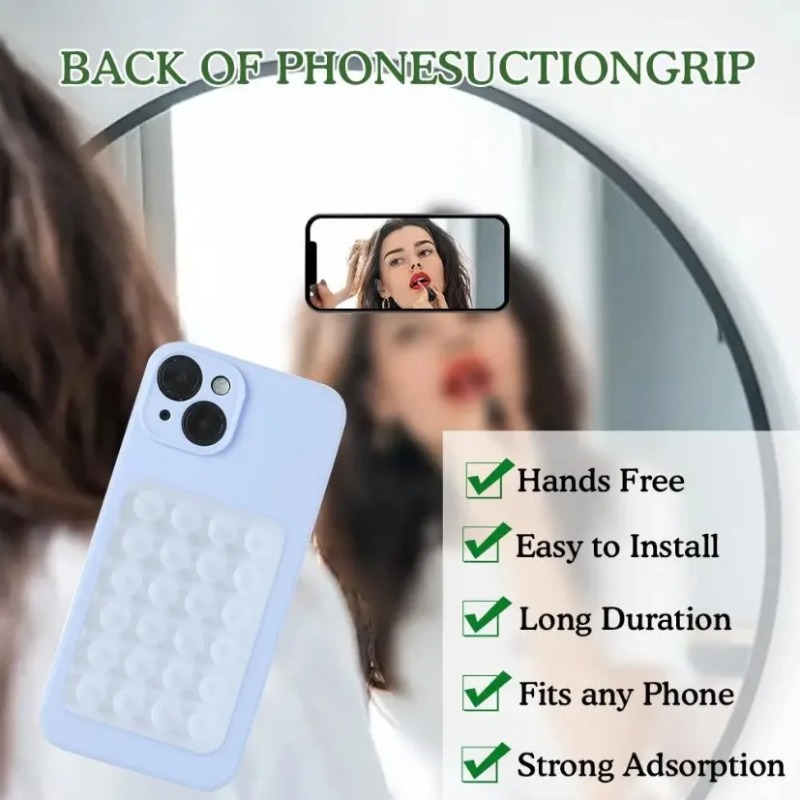 シリコン吸着式スマホホルダーマット多機能吸盤壁掛けスタンド正 - Phone Cases のレビューと価格