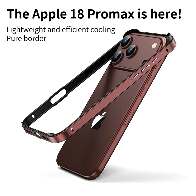 iPhone 18 Pro/18 Pro Max用ハイブリッ - Metal Bumper Aluminum Frame Case のレビューと価格