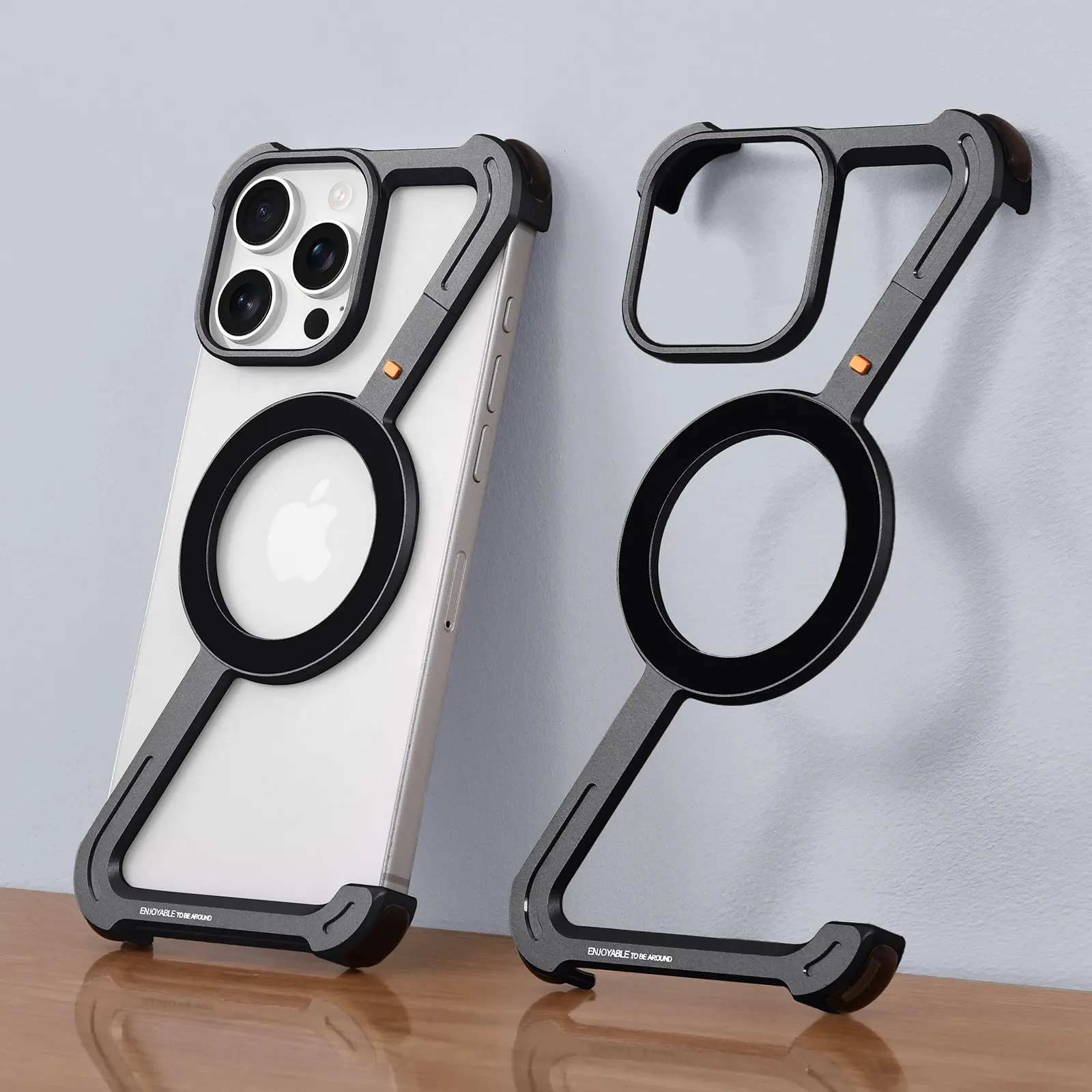Oatsbasf Z シェイプメタル電話ケース iPhone - Ultra Thin Frameless Phone Cover のレビューと価格